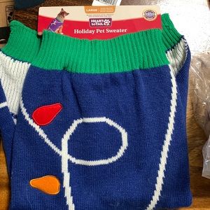 Holiday dog sweater